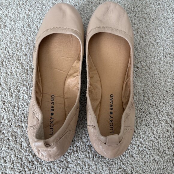 Lucky Brand Emmie Ballet Flats in Tan, size 8.5 - Picture 2 of 3
